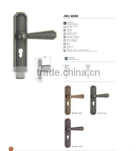 CP Zinc alloy diecast entrance door handles