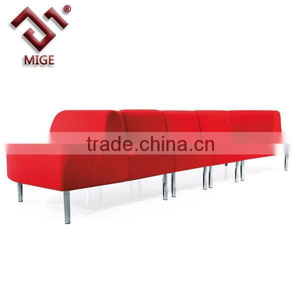 Red leather sectional sofa