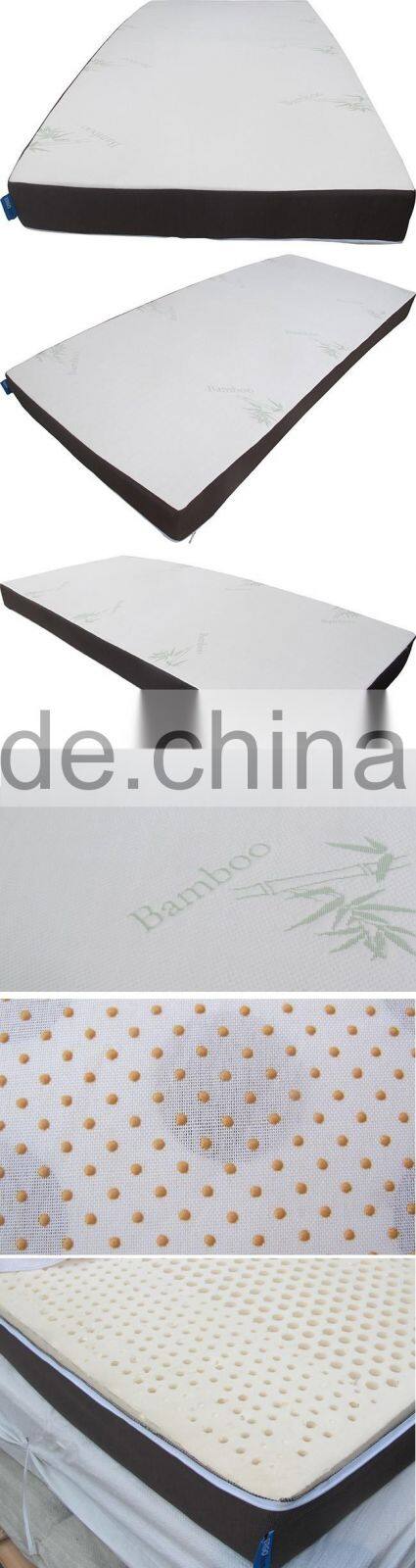 natural bamboo fabric soft king size latex mattress