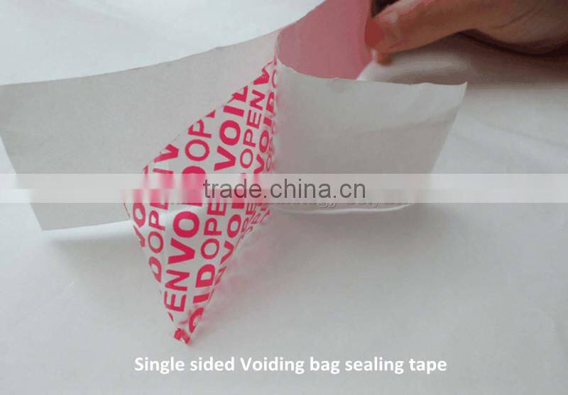 Double sided tamper evident tape for bag and envelope