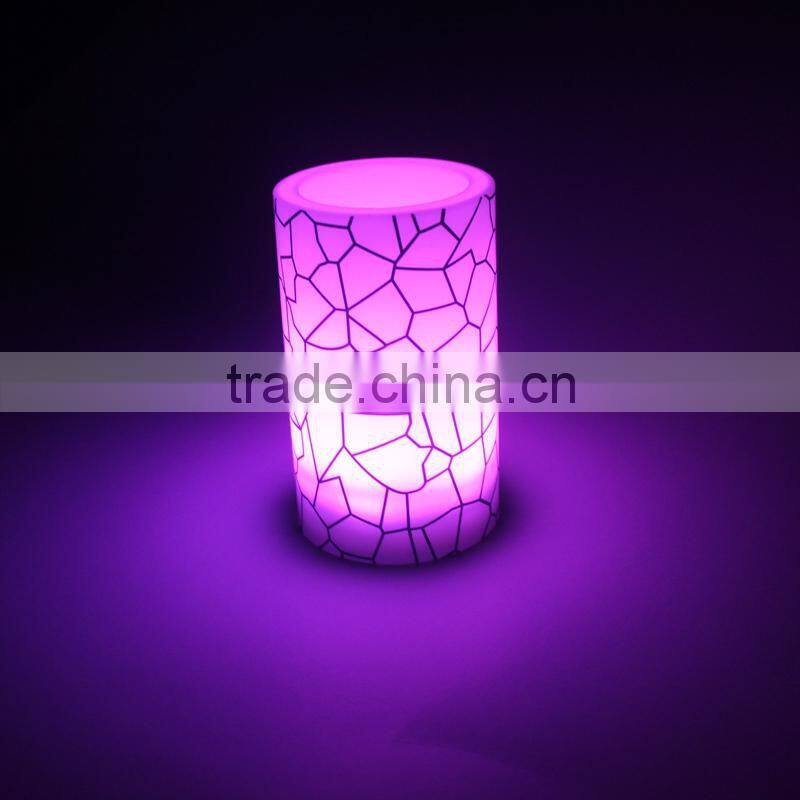 wholesale luxury turtle shell printing plastic multicolor candle led
