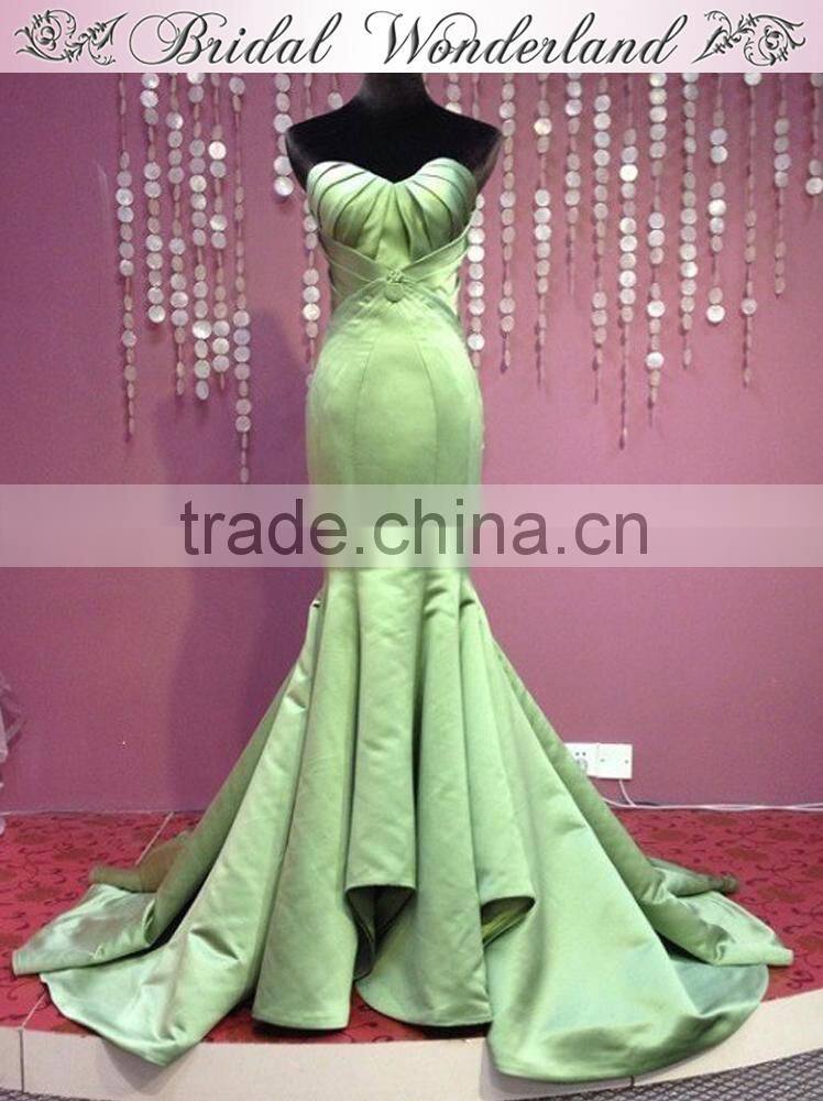 Luxury custom made dubai fishtail evening dress