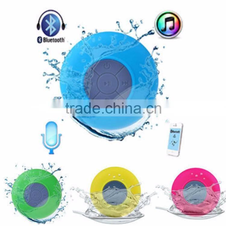 Portable Stereo Waterproof Speaker Bluetooth Shower Speaker with Suction Cup