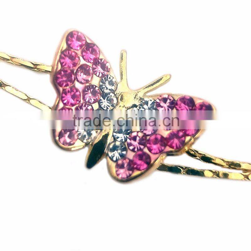 featuring gold plated detail and loop design open bangle