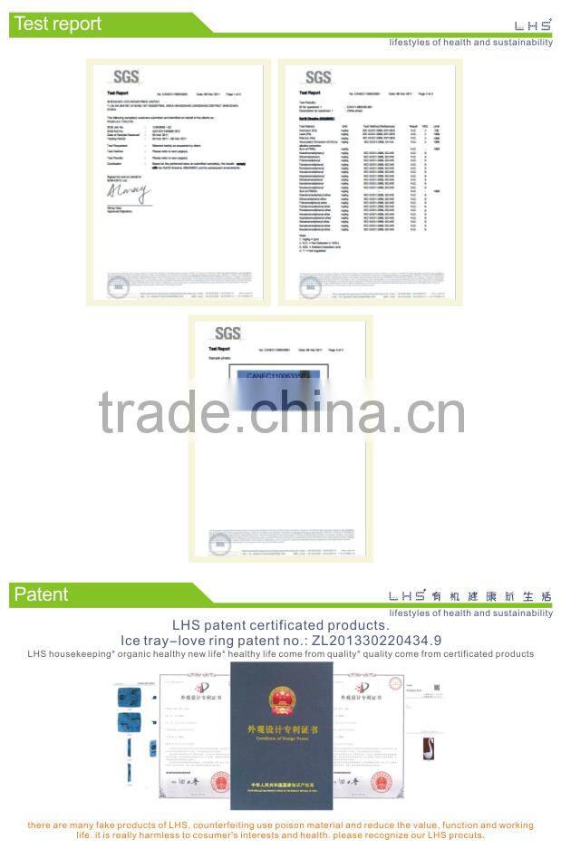 100% food grade wedding gift love diamond ring ice cube