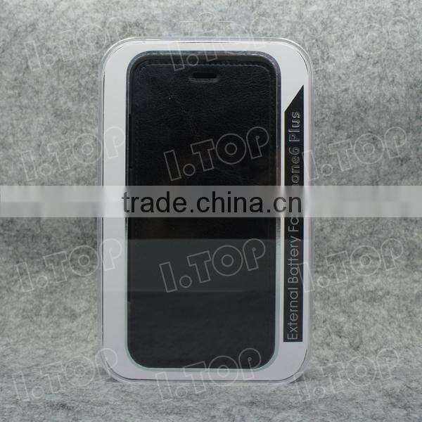 Flip Battery Case For iPhone 6 Plus External Power Bank Portable Backup Battery Charger Case