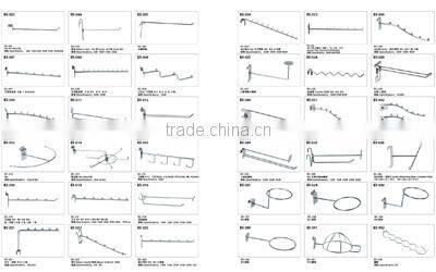 Exports high quality black display hook for grid wall