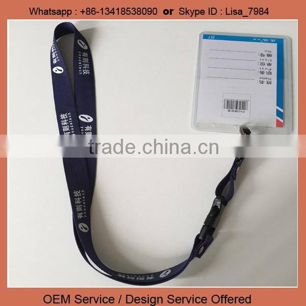 2015 New China wholesale id card custom printed sublimation polyester lanyard tag