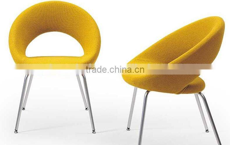 Creative recreational cane makes glass revolving chair half chair furniture cafe chair meetings.