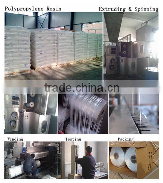 HM high tensile strength dyed color pp yarn twisted
