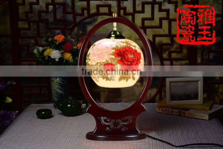 Ceramic Table Lamp Vintage Jingdezhen Porcelain For Bedroom Wedding Gift Home Decor Desk Lamp