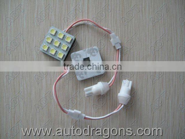 9SMD 5050 car led panel light for dome/interior light