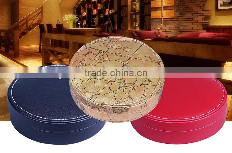 Promotional Wine Bottle Leather Holder Wine Bottle Carrier Gift Box For Single Bottle With Wine Tool Set, Black Color