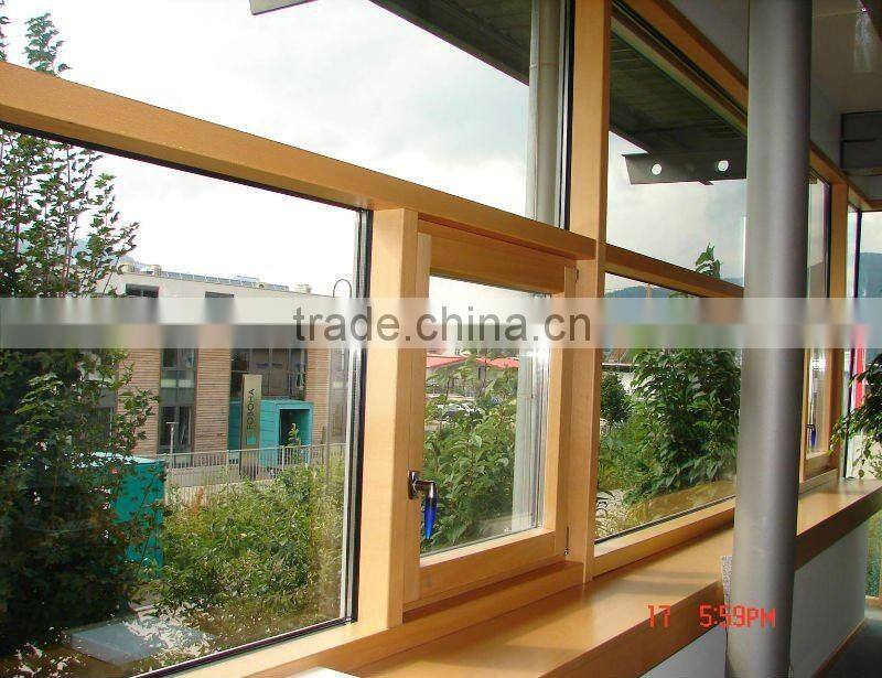 Moser high rise building wooden curtain system window with double glazed energy saving