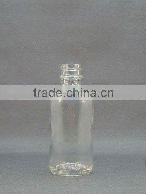 4 oz glass boston bottle flint color