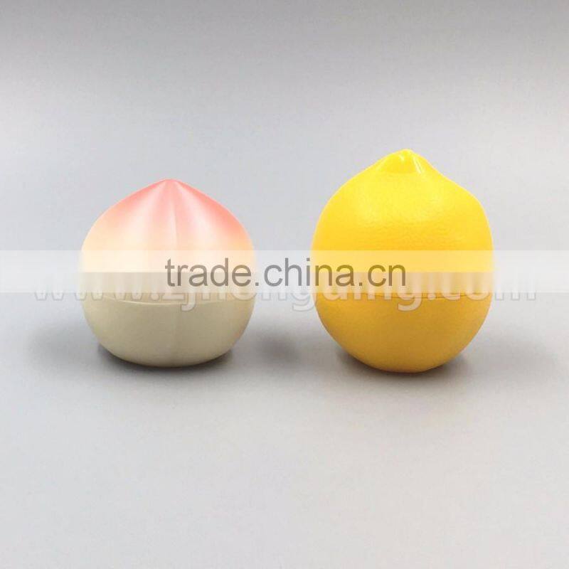 top selling color orange and Peach cream jar luxury style cosmetic cream acrylic jars wholesale