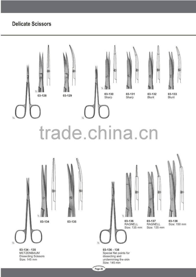 Surgical Delicate STEVENS METZENBAUM RAGNELL Scissors Medical Instruments