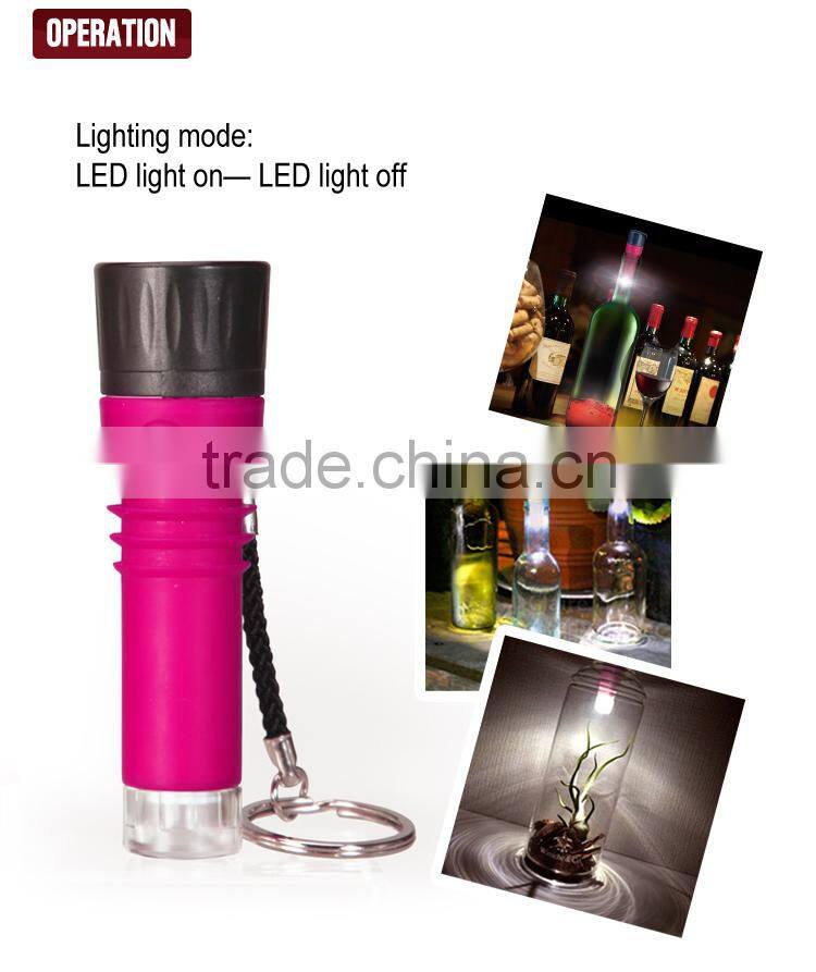 light function Plastic wine bottle stopper