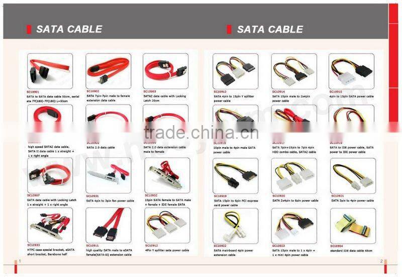 eSATA dual port bracket, SATA to eSATA bracket two port