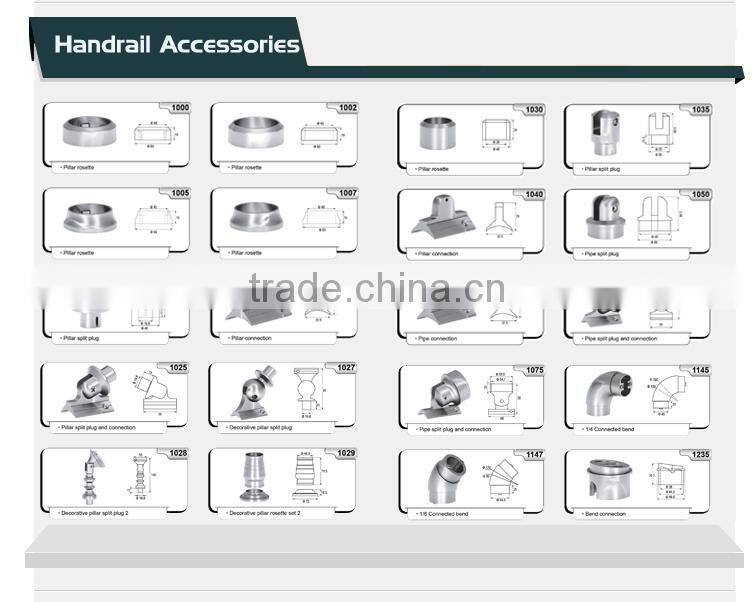 aluminum exterior handrail lowes/stainless steel removable handrail/building materials