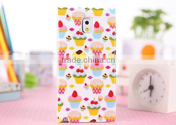 Latest hot sale mobile phone rubber case cover for samsung galaxy note 3