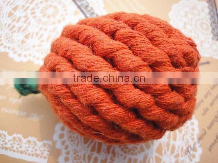 Orange shape rope pet toy imported from china