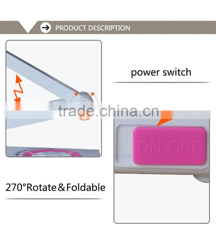 4 colors solar led rechargeable powered light lamp table lamp