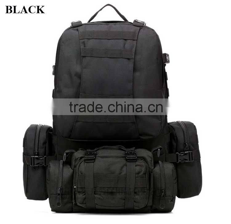 50L Camo Trekking Bag Military Camping mountain top backpack
