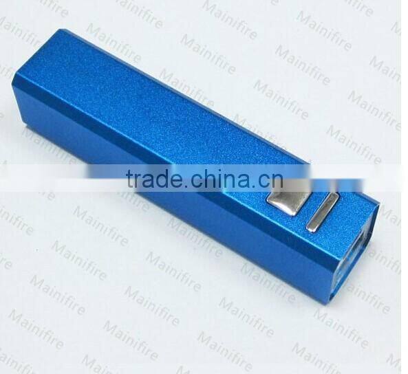 slim aluminium mobile 2000-2600mah power bank Shenzhen factory
