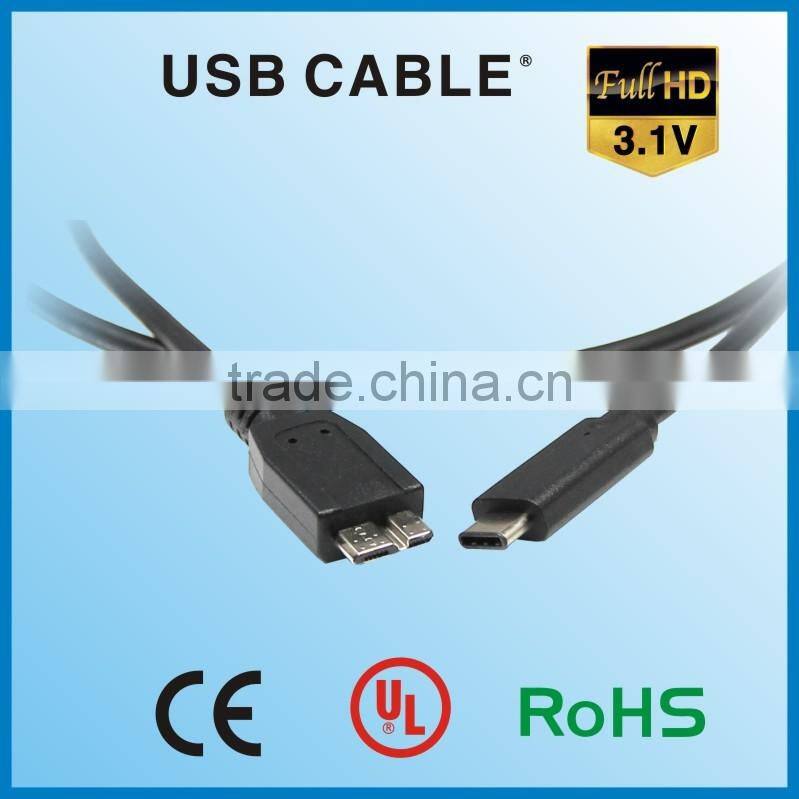 USB 3.1 Type C male to USB 3.0 Micro B Male Cable