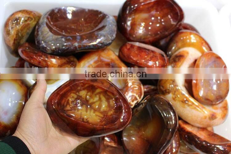 wholesale beautiful top quality engraved crystal ashtray red agate ashtray