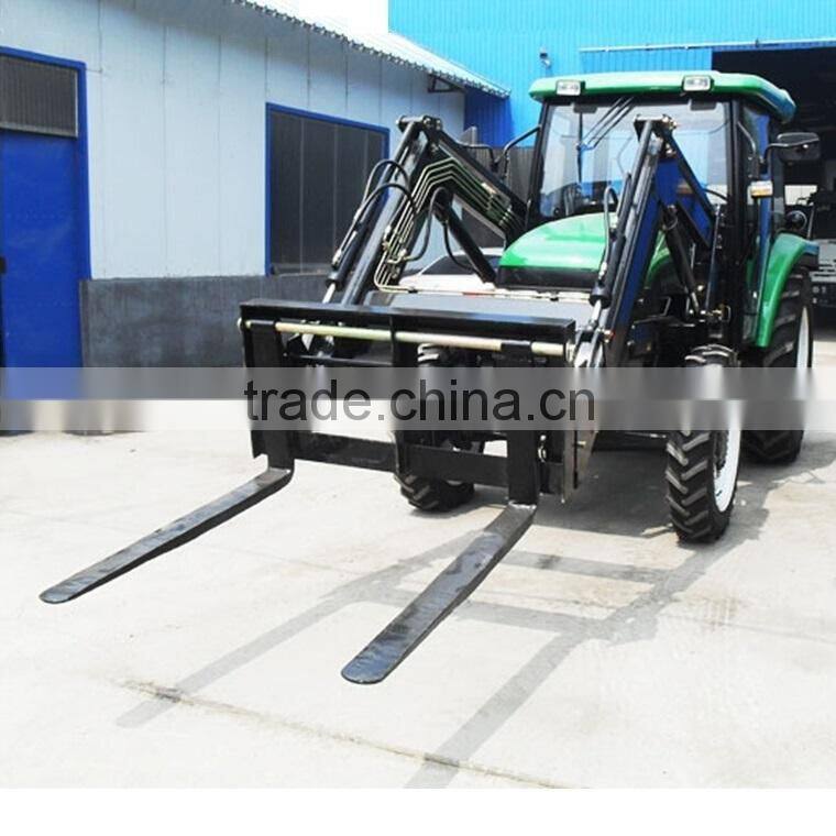 CE certificate Europe type Quick hitch Tractor Front end loader with Pallet Fork