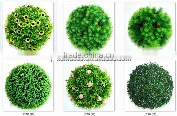 Giant artificial iron frame plastic topiary balls