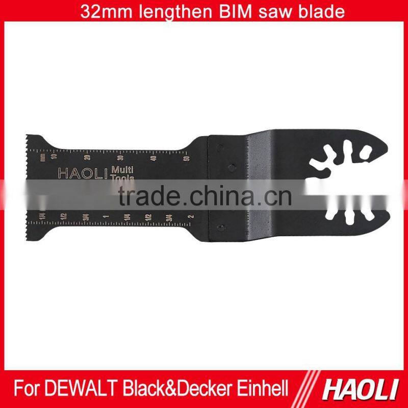 32mm(1-1/4'') lengthen Bi-metal oscillating tool saw blade for cutting soft metal ,nails ,using in milti tool such as Dremel