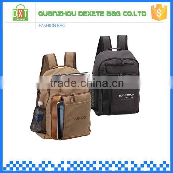 Custom student sports canvas vintage korea backpack