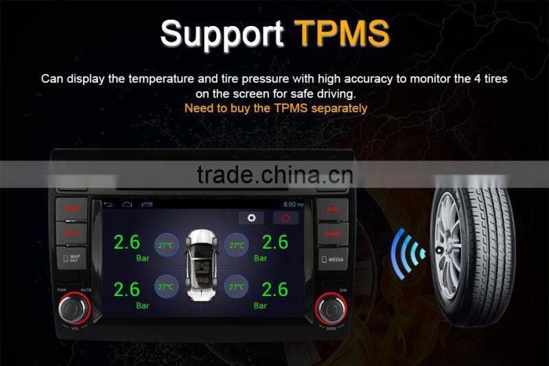 Ownice Quad Core Pure Android 4.4 car headunit placement for Fiat Bravo Built-in Wifi 800*480 CAPACITIVE SCREEN