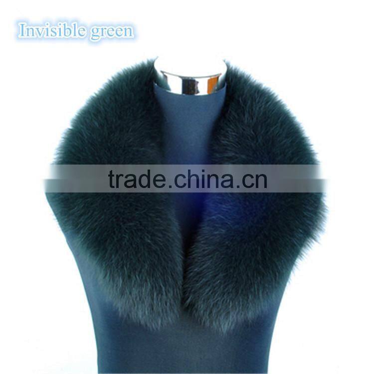 Big Genuine Detachable Fox Fur Shawl Collar for Women Down Coat