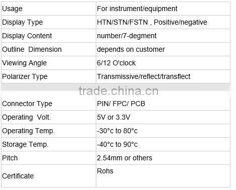 custom LCD display 7 segment lcd display module we cover all types of lcd products and solutions