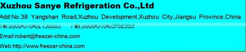 Curved glass plate refrigerator ice cream dispaly freezer