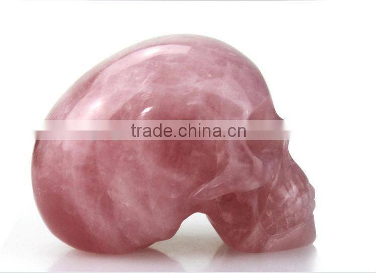 China natural crystal quartz skull,hand carved crystal skull for sale