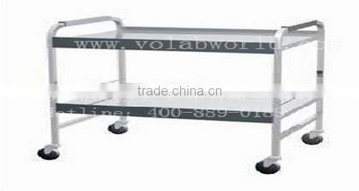 Volab Hospital stainless steel 3 tier trolley medical trolley hospital mobile cart