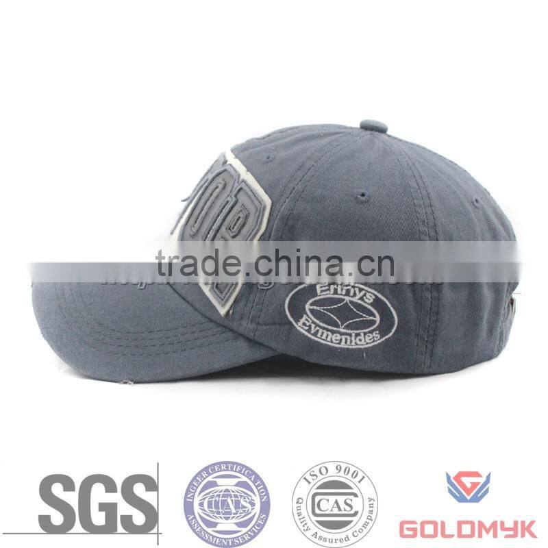 Destroy and Broken Washed Baseball Hat and Cap