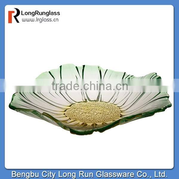 LongRun 2014 hot selling Colorfull Mouth Blowing unique fruits glassware beautiful glass containters