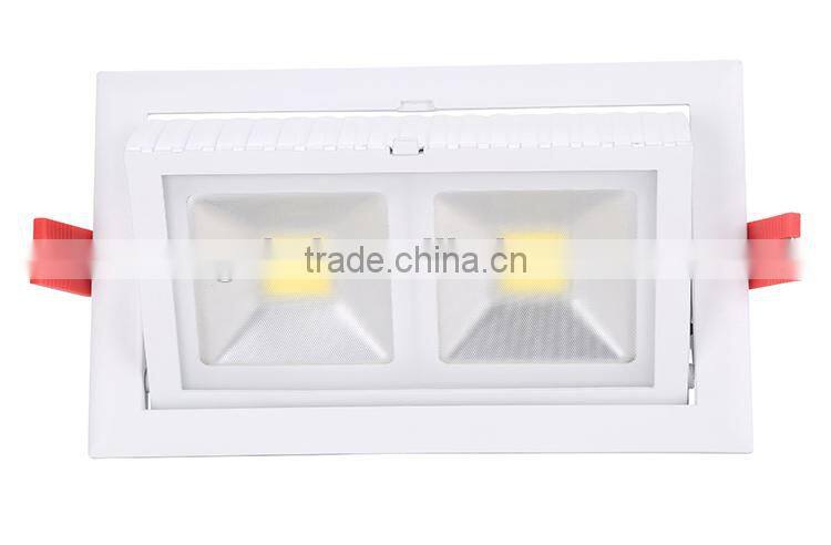 led quality downlight 48w adjustable cob downlight rotable square