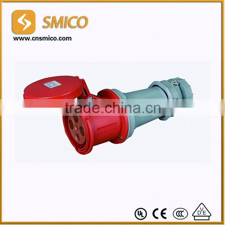 CEE 4 pin industrial electrical plugs and sockets.connectors