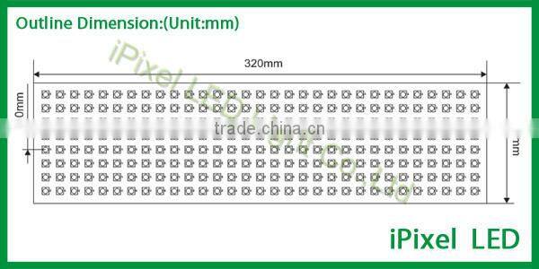 SMD 5050 smart Flexible 8 * 32 RGB micro led flashing panel lights