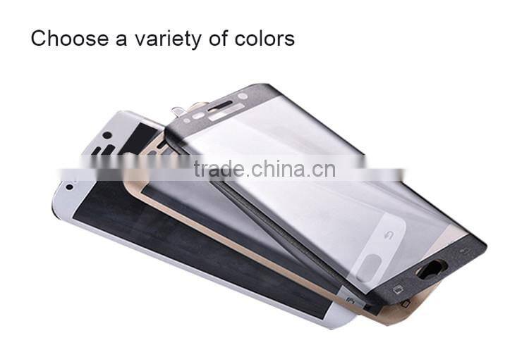 New premium phone 3d tempered glass screen protector for samsung S7 edge plus