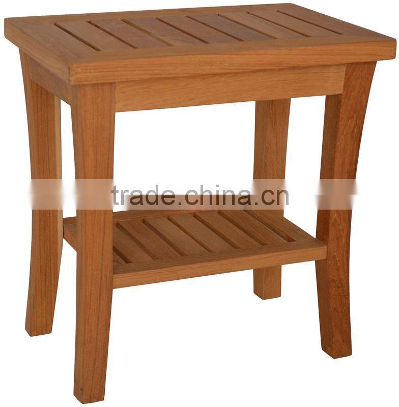 teak wooden comfortable bathroom bench FSC approved