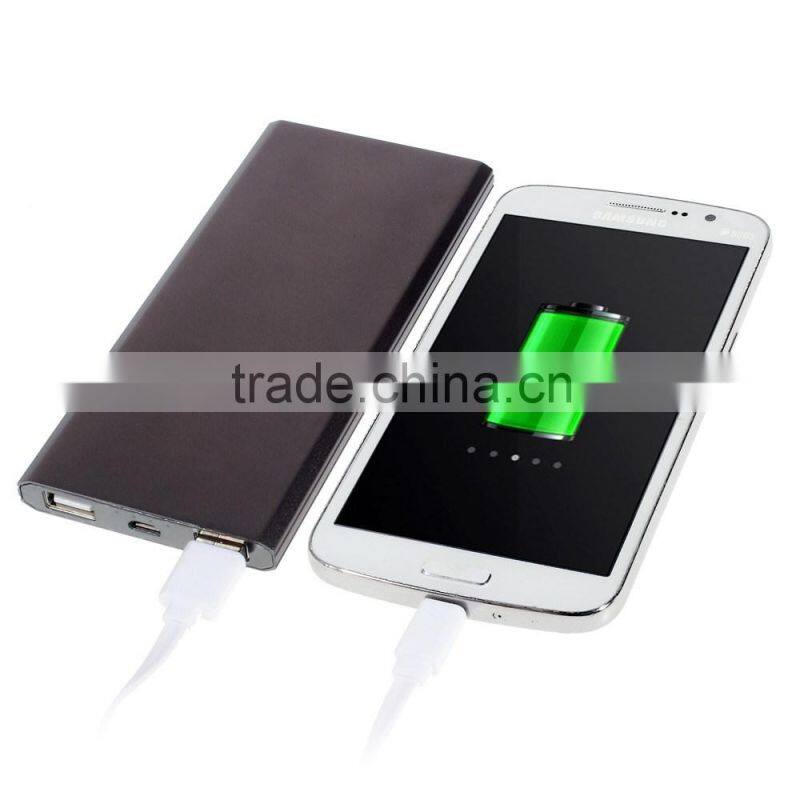 10000mAh Metal Power Bank Charger Dual USB Shake Control for iPhone/for Samsung/for Sony/for HTC/for Xiaomi