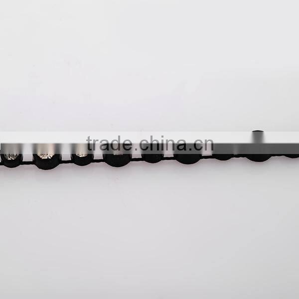 factory sale flower shape ss10 rhinestone palstic trimming